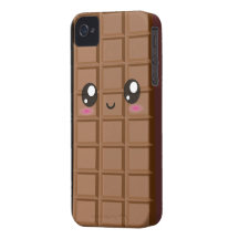 Capa de iphone 4 feliz bonito do bar de chocolate  iPhone 4 capas