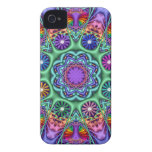 Capa de iphone 4 floral da fantasia colorida iPhone 4 capa