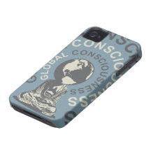 Capa de iphone 4 global da consciência capa iPhone 4