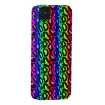 Capa de iphone 4 psicadélico Funky do leopardo Capas iPhone 4