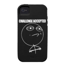 Capa de iphone 4 resistente aceitado desafio