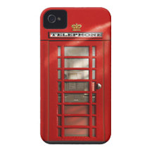 Capa de iphone 4 vermelho britânico clássico da ca iPhone 4 capa