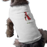 Capa de livramento vermelha roupas para pet