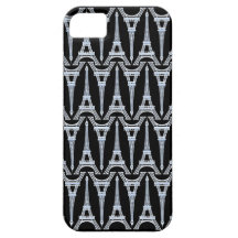 capa de telefone do teste padrão da torre Eiffel Capa De iPhone 5 Case-Mate