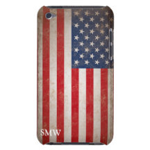 Capa do ipod touch da bandeira dos EUA do monogram Capas iPod Touch Case-Mate