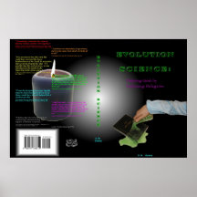 Capa do livro da ciência da evolução pôsteres