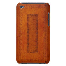 Capa do livro do couro gravado capas iPod touch