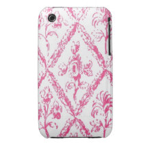 Capa iphone 3 floral do rosa e o branco