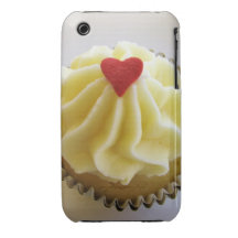 Capas de iphone 3gs do cupcake do coração iPhone 3 capas