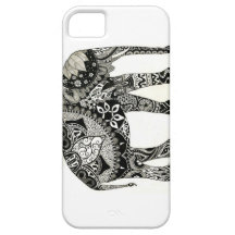 Capas de iphone artísticas do elefante capa iPhone 5