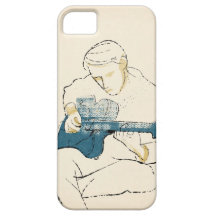 Capas de iphone azuis da guitarra iPhone 5 capa
