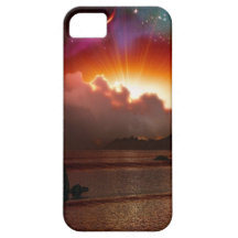 Capas de iphone bonitas da praia capa iPhone 5 Case-Mate