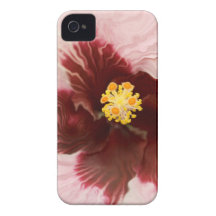 Capas de iphone cor-de-rosa do hibiscus capa de iPhone 4 Case-Mate