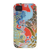 Capas de iphone do pássaro de Nouveau da arte