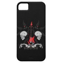 Capas de iphone dos crânios iPhone4 da guitarra do iPhone 5 Capas