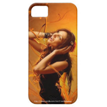 capas de iphone - menina da música customizável iPhone 5 capa