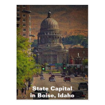 Capital de estado em Boise, Idaho Cartao Postal