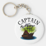 Capitão do pirata chaveiros