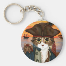 Capitão Leo, gato do pirata & chaveiro da arte da 