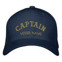 Capitão personalizado Chapéu do nome do barco Bonés