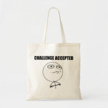 Cara aceitada desafio Meme cómico da raiva Bolsas Para Compras