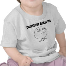 Cara aceitada desafio Meme cómico da raiva T-shirts
