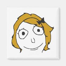 Cara amarela loura Meme da raiva do cabelo de Derp Imas De Geladeira