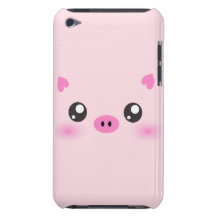 Cara bonito do porco - minimalismo do kawaii capas iPod touch