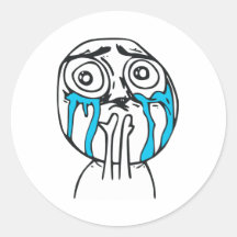 Cara bonito Meme da raiva da sobrecarga do Cutenes Adesivos