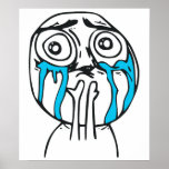 Cara bonito Meme da raiva da sobrecarga do Cutenes Posteres