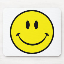 Cara da felicidade do smiley mousepads