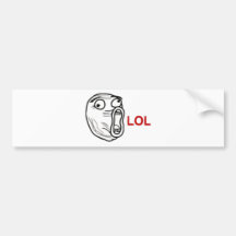 Cara da raiva de LOL Adesivo