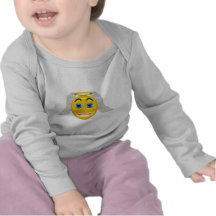 Cara de riso do anjo t-shirt
