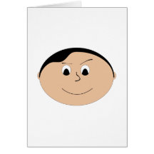 Cara de sorriso grande cartões