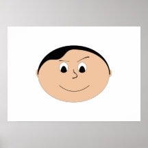 Cara de sorriso grande impressão