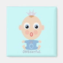 Cara do BEBÊ de ONEderful - azul Ima