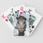 Cara engraçada do cavalo - lábios grandes carta de baralho