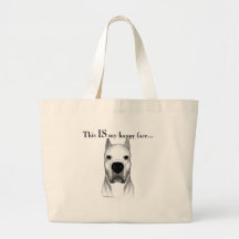 Cara feliz de Dogo Bolsa Para Compra
