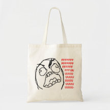 Cara irritada Meme da raiva de Fuu Fuuu da cara da Bolsa Para Compras