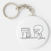 Cara Meme do computador - chaveiro