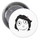 Cara triguenha Meme da raiva do cabelo preto de De Boton
