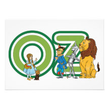 Caráteres e letras de mágico de Oz do vintage Convites Personalizado