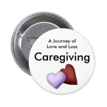Caregiving, uma viagem do amor e do botão da perda botons