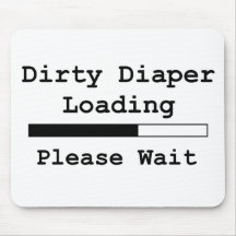 Carga suja da fralda… Espere por favor Mousepads