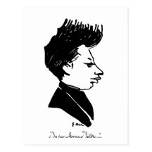 Caricatura de Rilke Cartao Postal