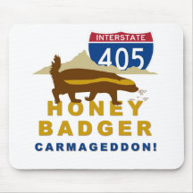 carmageddon do texugo de mel mousepad