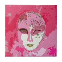 Carnaval no rosa azulejo