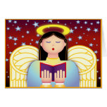 Caroler do anjo cartoes