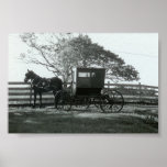 Carrinho de Amish Pôsteres
