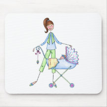 Carrinho de criança novo do bebé das mamães mouse pads